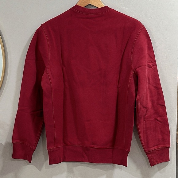 NWT J. Crew Sportswear Crewneck Mens Size S Sweatshirt Burgundy(Heritage Fleece) - Picture 5 of 11